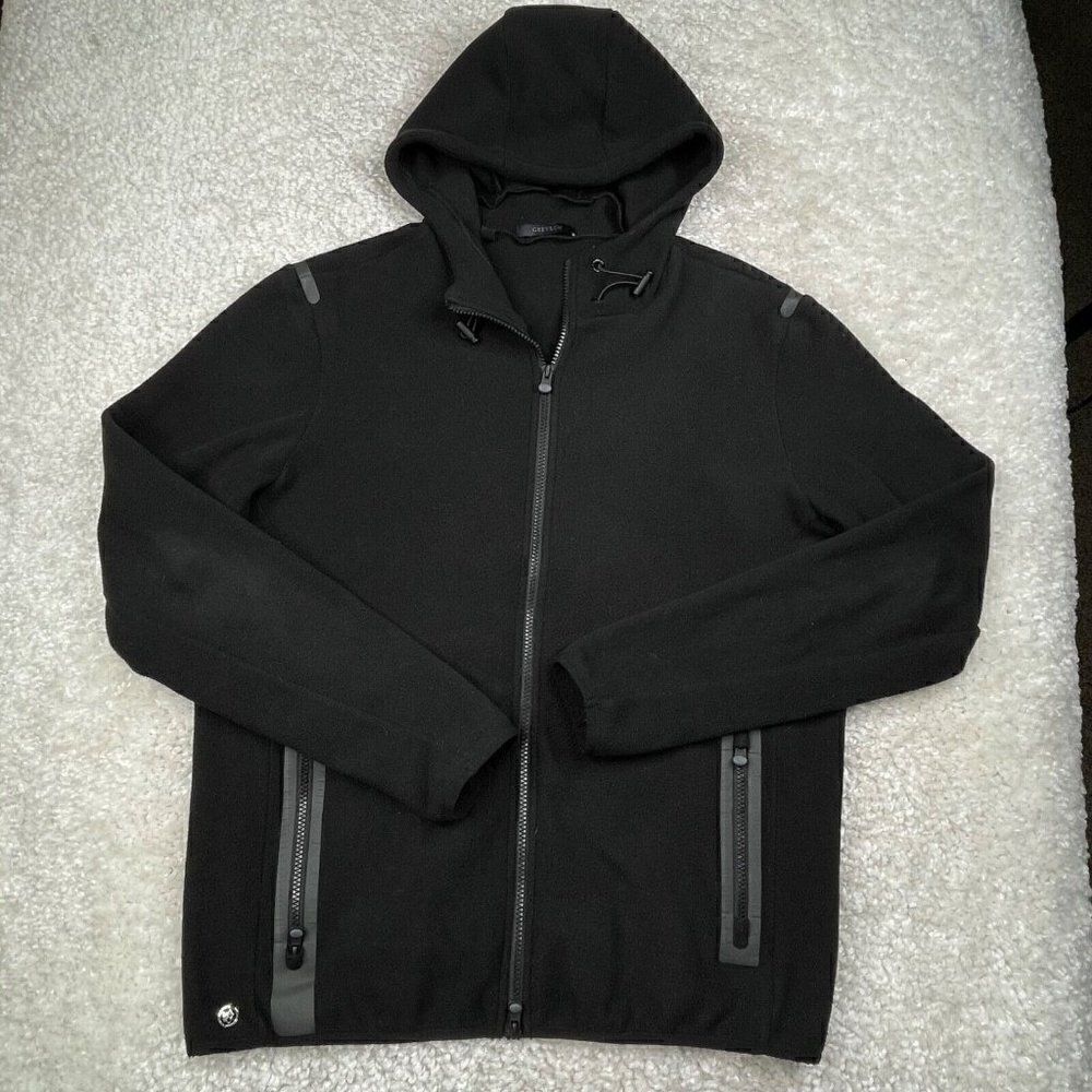 Greyson Black Primaloft Fleece Zip Up Hooded Jacket